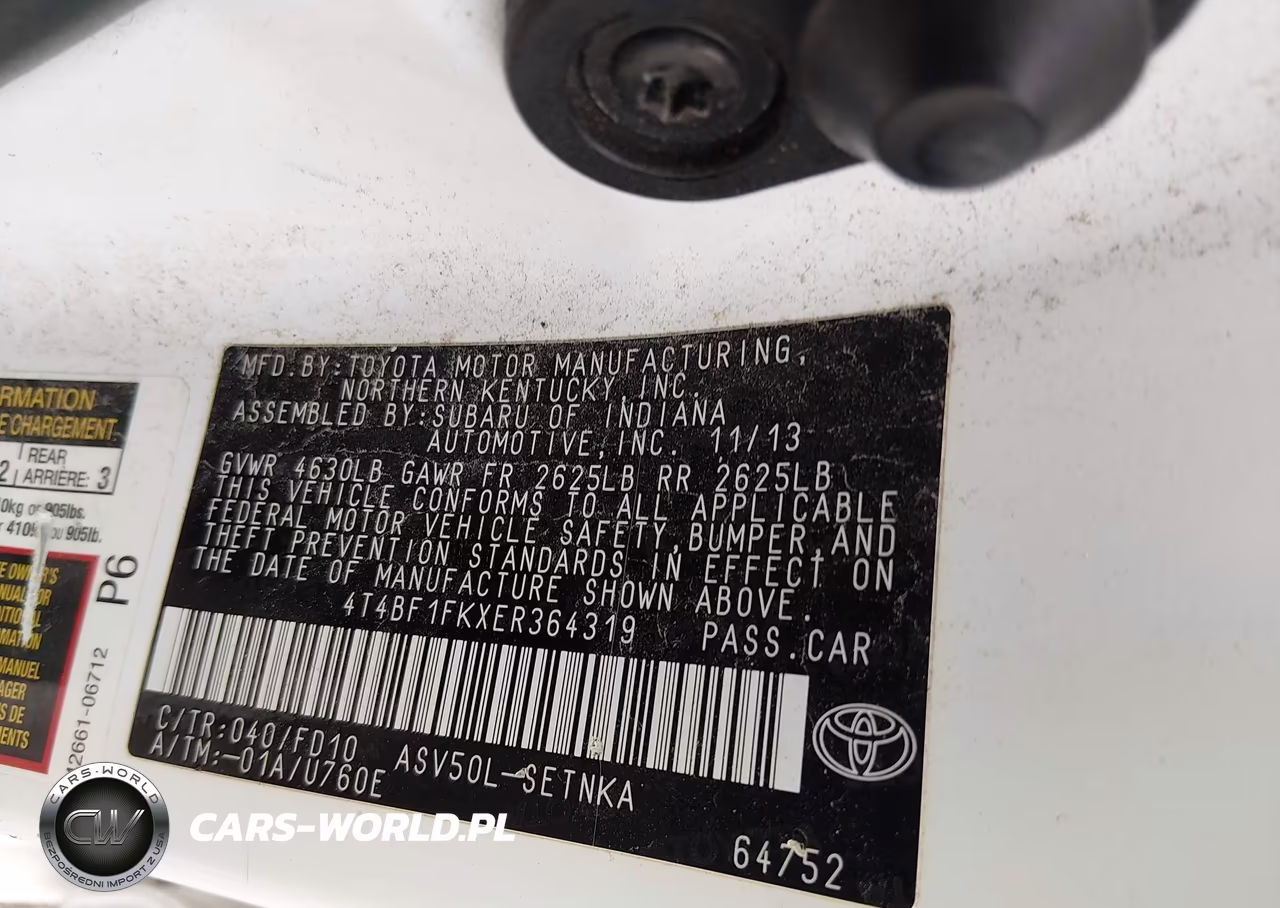 2014 Toyota Camry Le VIN:4T4BF1FKXER364319 - 9