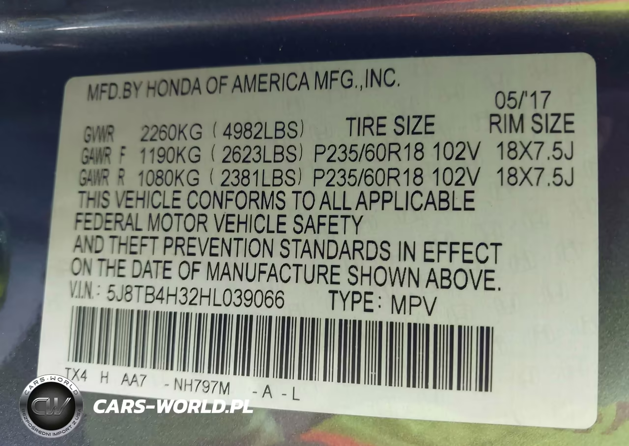 2017 Acura Rdx Acurawatch Plus Package VIN:5J8TB4H32HL039066 - 9