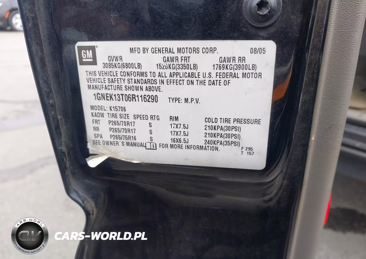 2006 Chevrolet Tahoe Z71 VIN:1GNEK13T06R116290 - 9