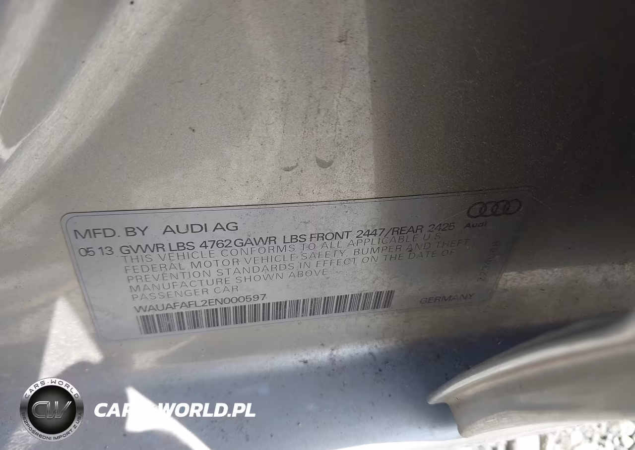 2014 Audi A4 2.0T Premium VIN:WAUAFAFL2EN000597 - 9
