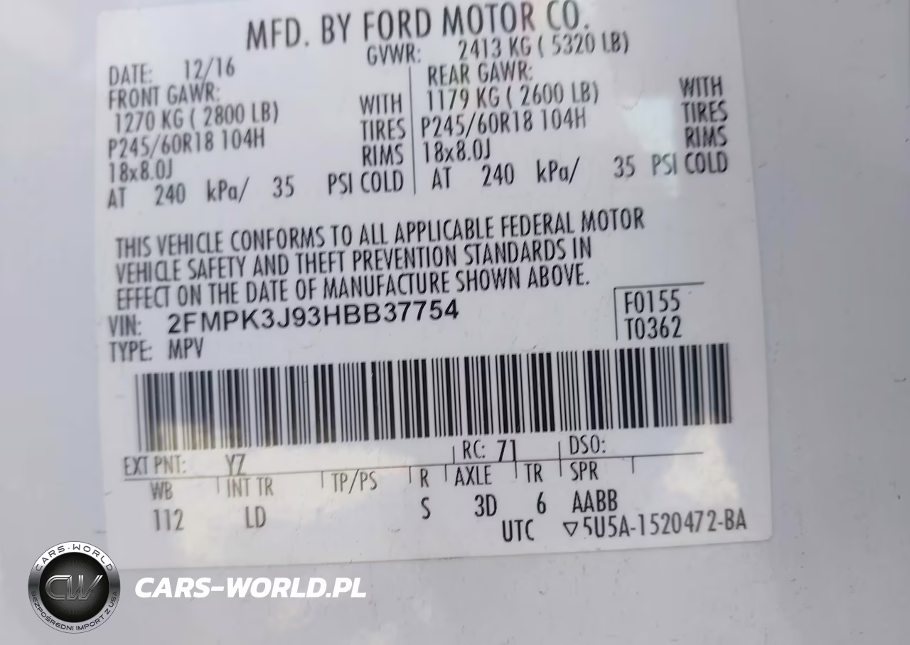 2017 Ford Edge Sel VIN:2FMPK3J93HBB37754 - 9