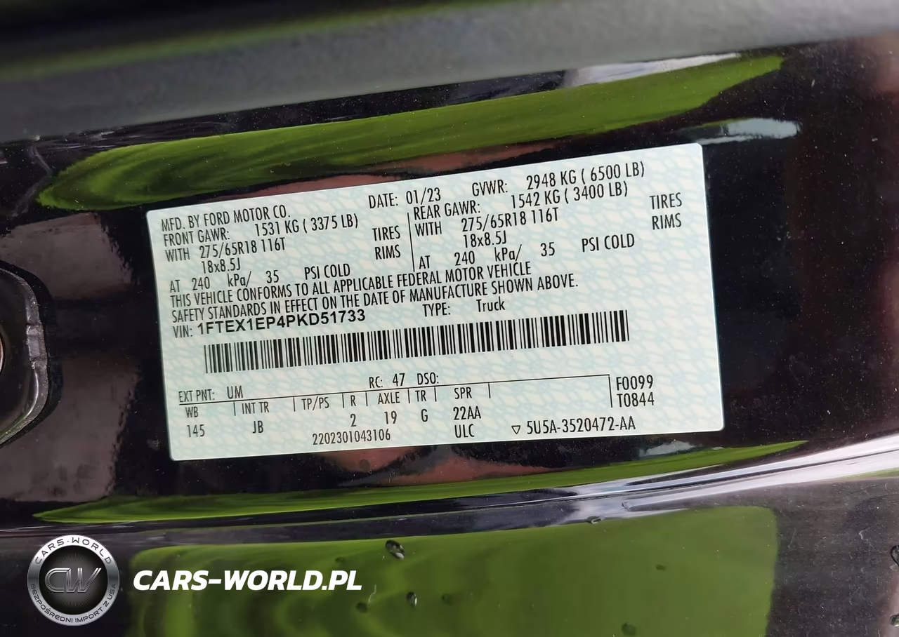2023 Ford F-150 Xl VIN:1FTEX1EP4PKD51733 - 9
