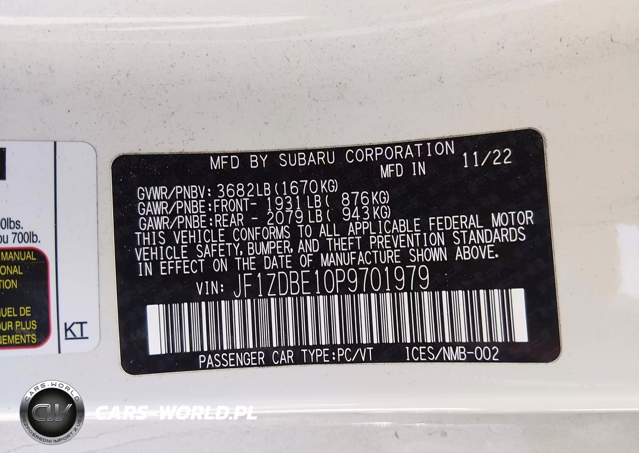 2023 Subaru Brz Limited VIN:JF1ZDBE10P9701979 - 9
