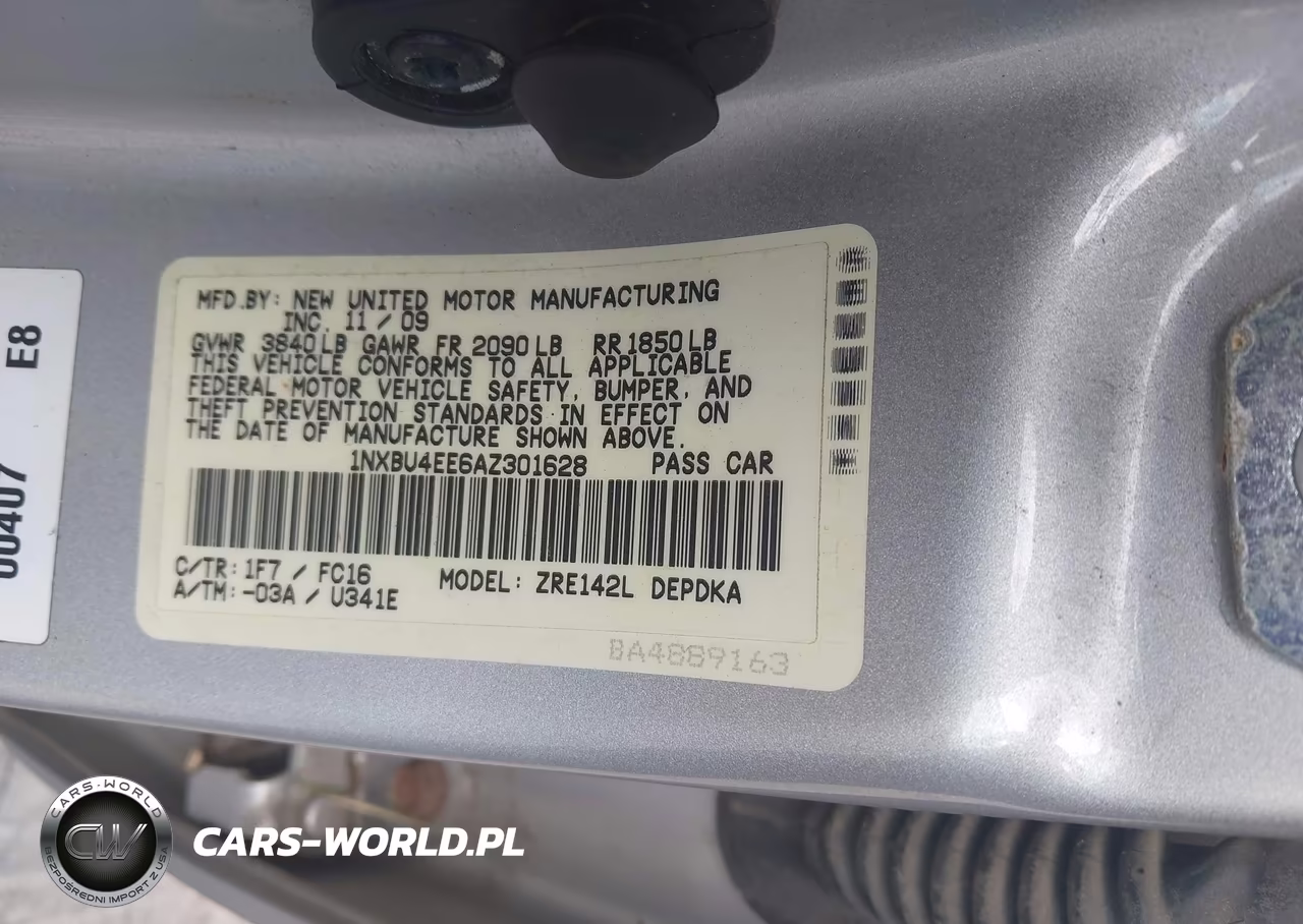 2010 Toyota Corolla Le VIN:1NXBU4EE6AZ301628 - 9