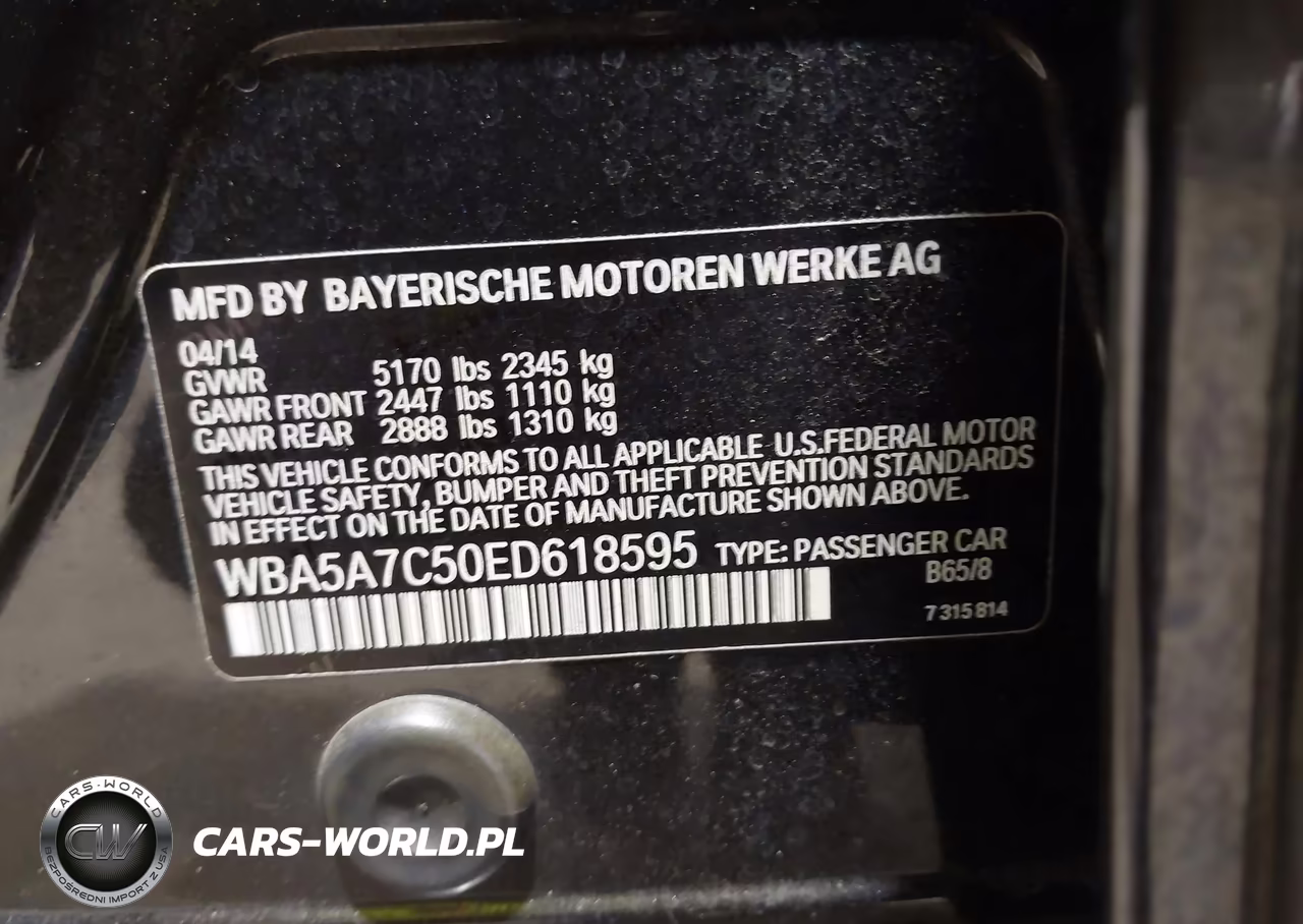2014 BMW 528I xDrive VIN:WBA5A7C50ED618595 - 9
