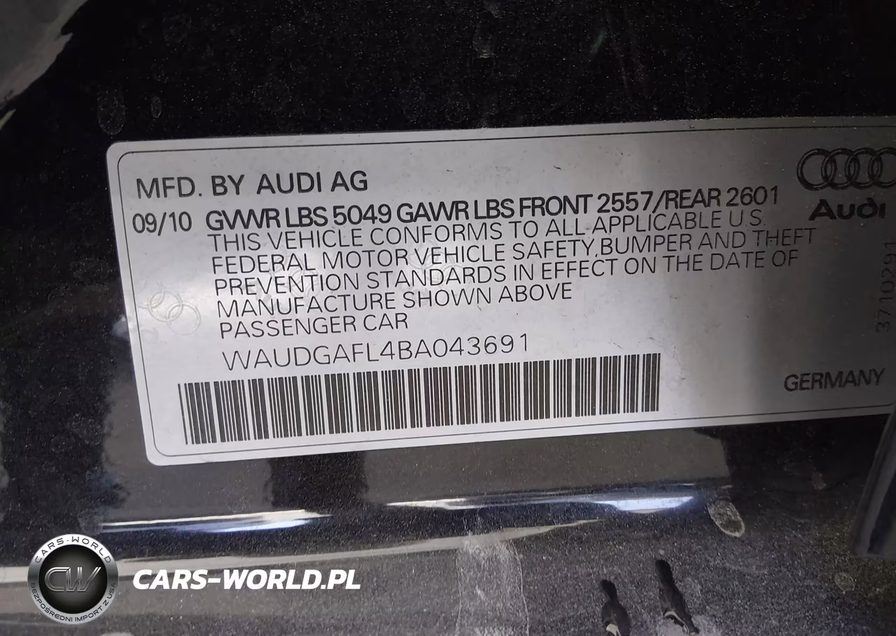 2011 Audi S4 3.0 Premium Plus VIN:WAUDGAFL4BA043691 - 9