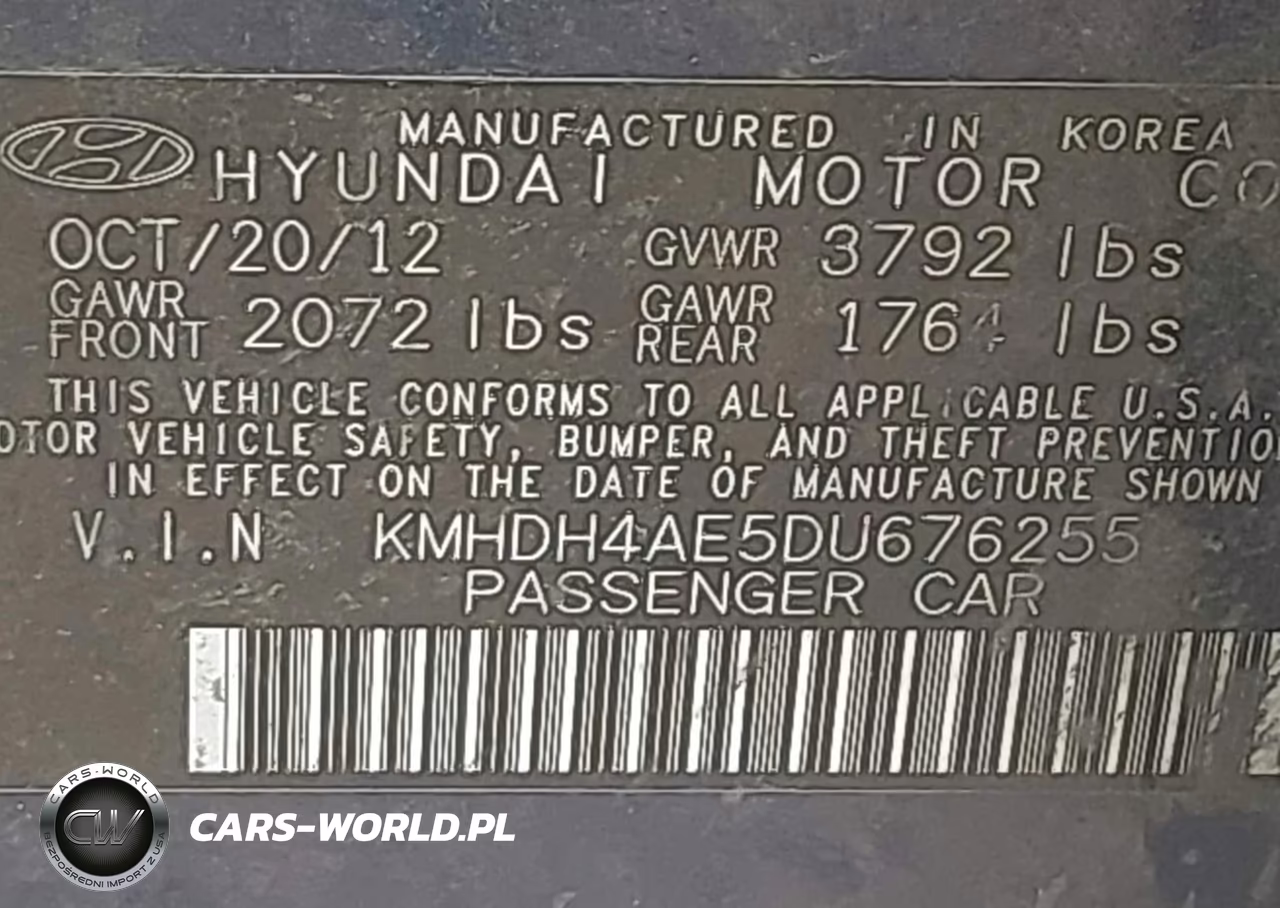 2013 Hyundai Elantra Limited VIN:KMHDH4AE5DU676255 - 9