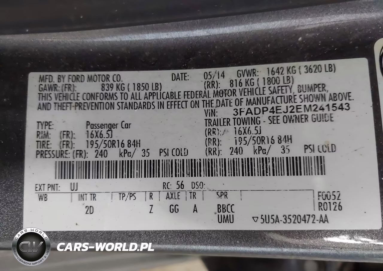 2014 Ford Fiesta Se VIN:3FADP4EJ2EM241543 - 9
