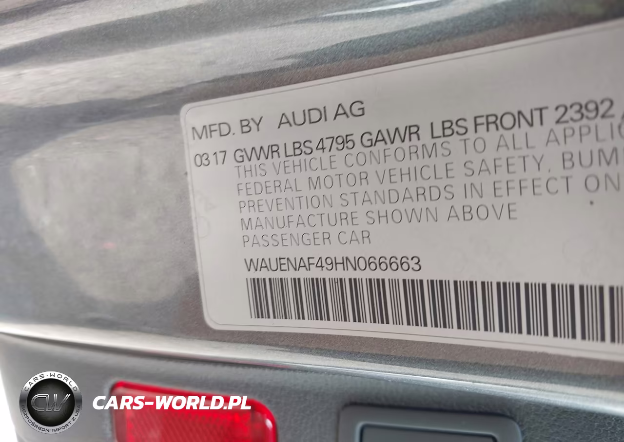 2017 Audi A4 Premium Plus VIN:WAUENAF49HN066663 - 9