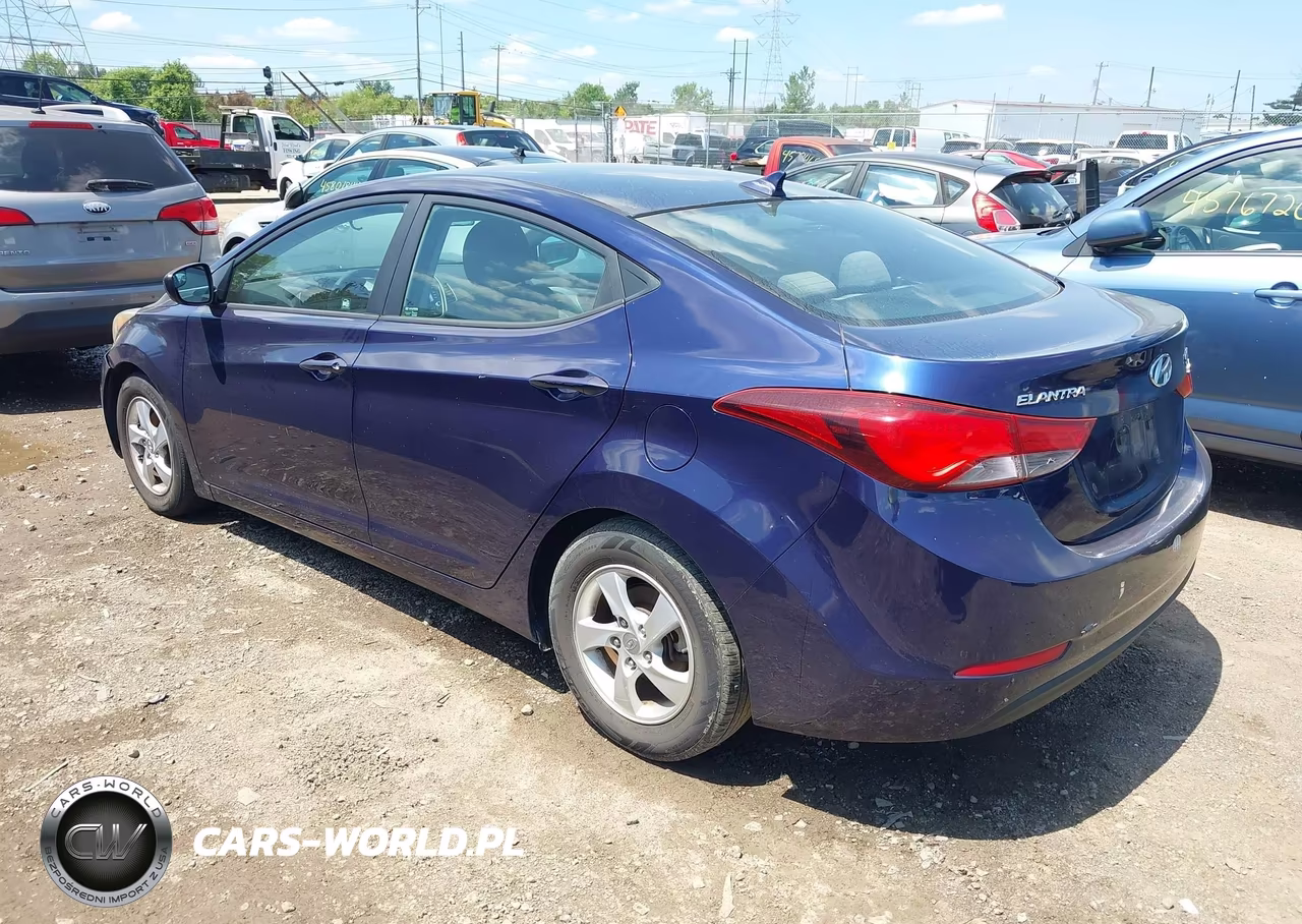 2014 Hyundai Elantra Se VIN:5NPDH4AEXEH481929 - 3