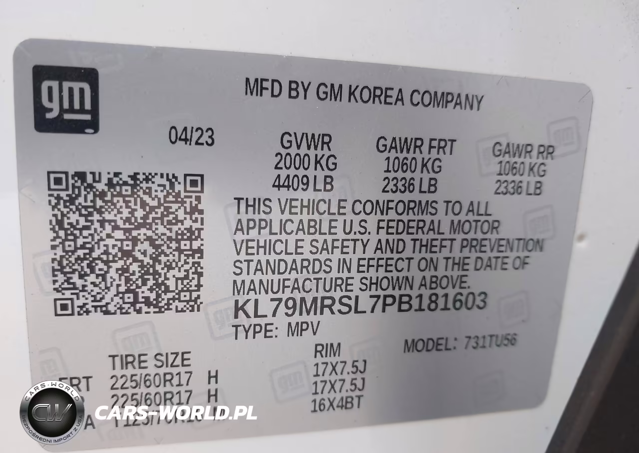 2023 Chevrolet Trailblazer Awd Lt VIN:KL79MRSL7PB181603 - 9