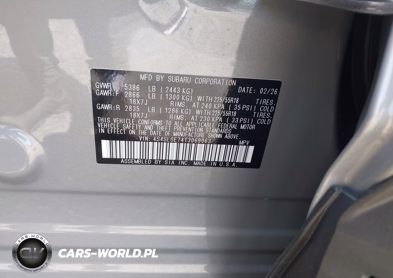 2026 Subaru Forester Premium VIN:4S4SLSE74T3069063 - 9