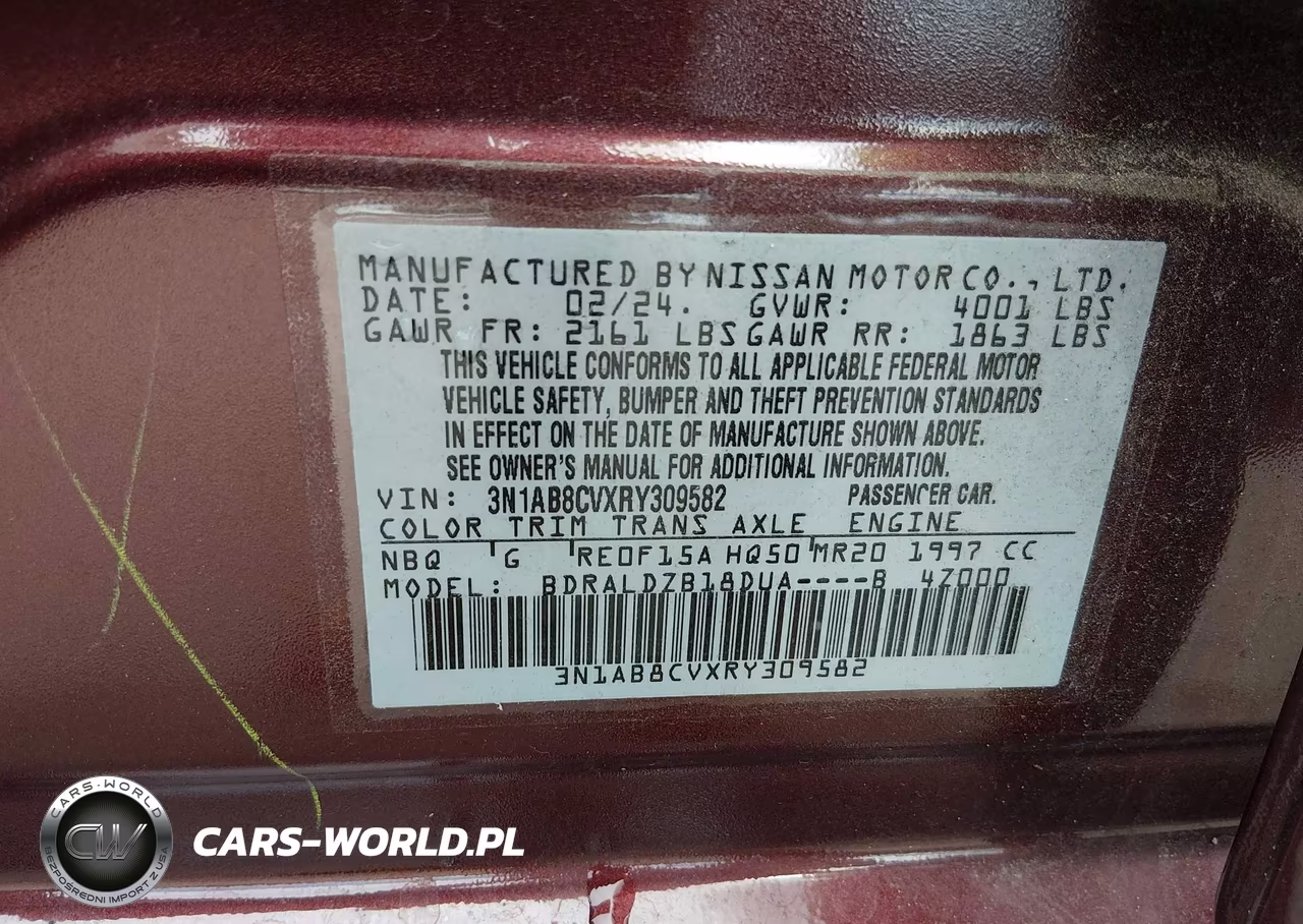 2024 Nissan Sentra Sv Xtronic Cvt VIN:3N1AB8CVXRY309582 - 9