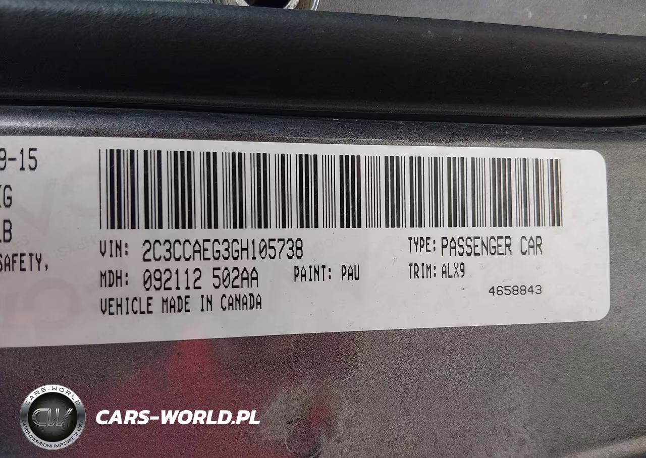 2016 Chrysler 300C VIN:2C3CCAEG3GH105738 - 9