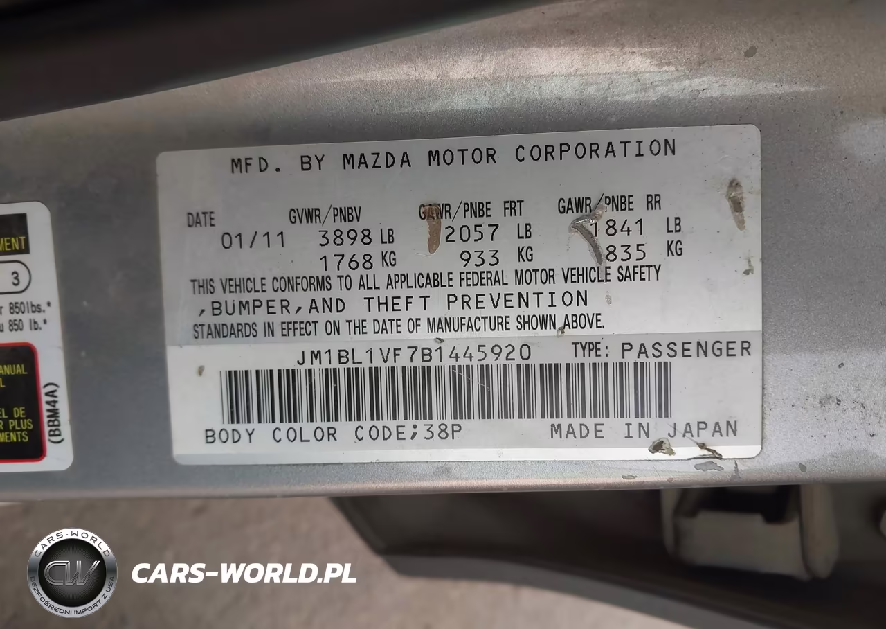 2011 Mazda Mazda3 I Touring VIN:JM1BL1VF7B1445920 - 9