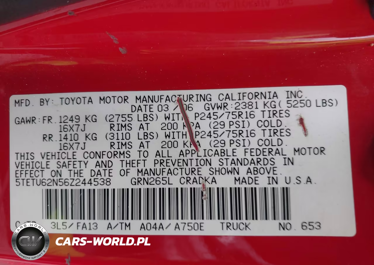 2006 Toyota Tacoma Prerunner Access Cab VIN:5TETU62N56Z244538 - 9