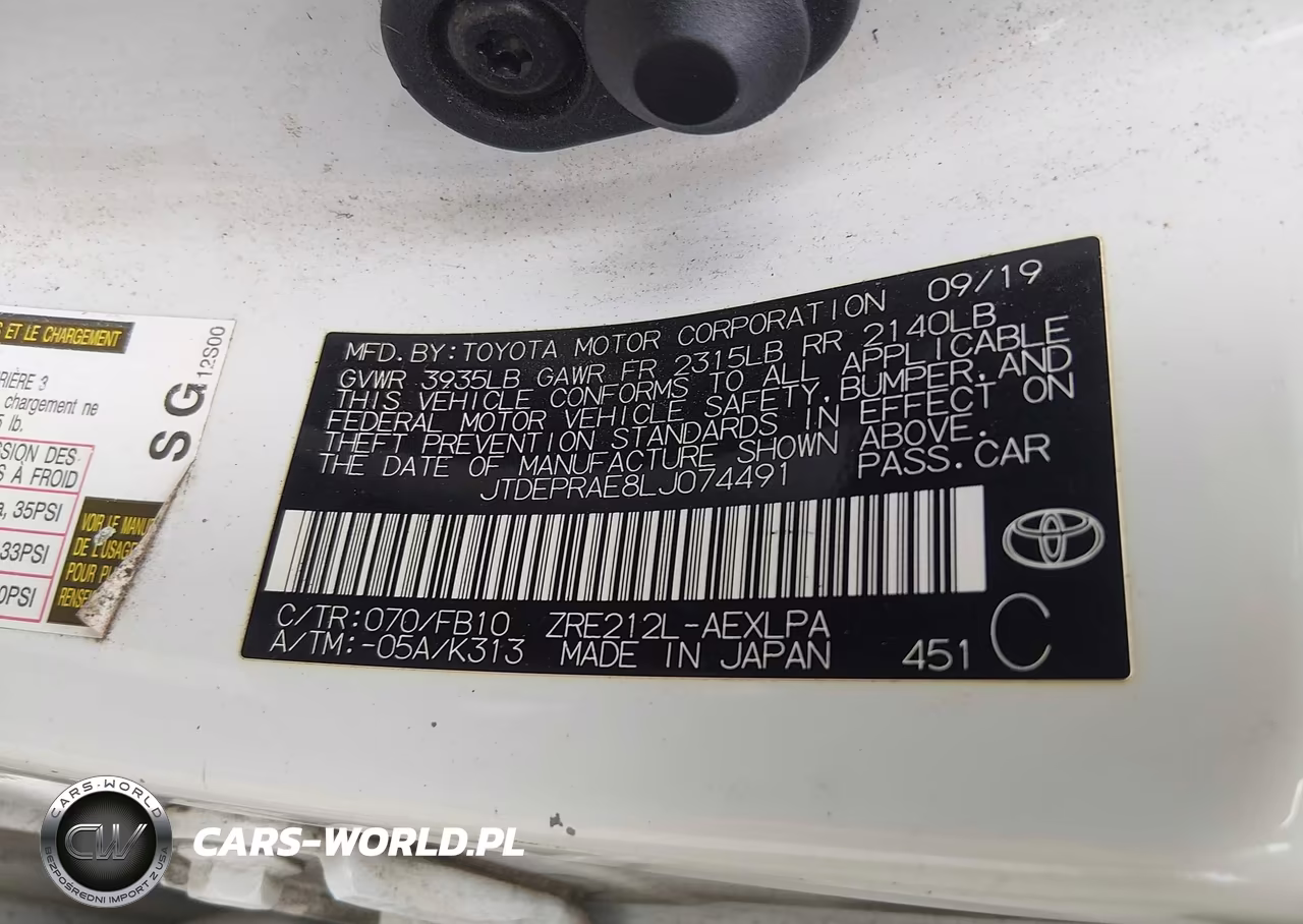 2020 Toyota Corolla Le VIN:JTDEPRAE8LJ074491 - 9