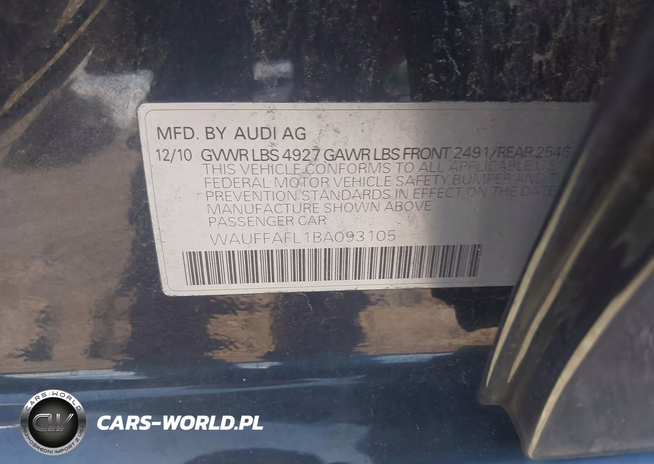 2011 Audi A4 2.0T Premium VIN:WAUFFAFL1BA093105 - 9