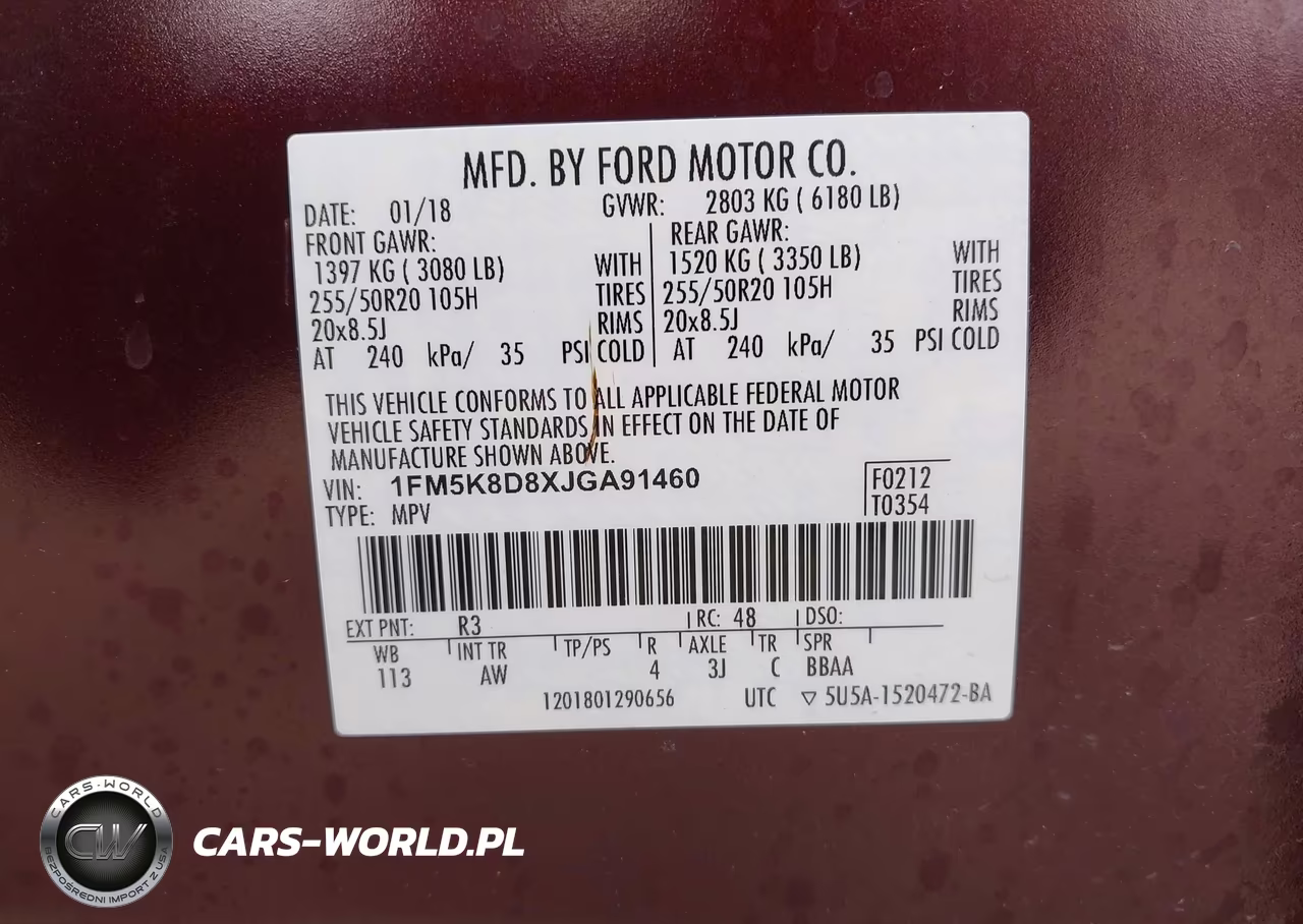 2018 Ford Explorer Xlt VIN:1FM5K8D8XJGA91460 - 9