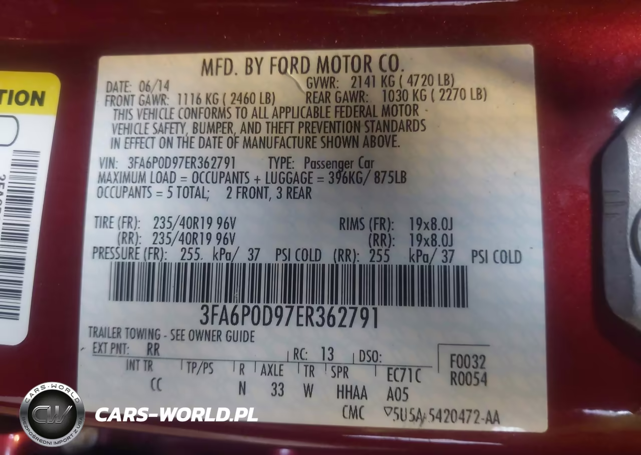 2014 Ford Fusion Titanium VIN:3FA6P0D97ER362791 - 9