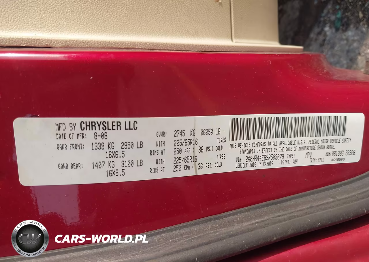 2009 Chrysler Town & Country Lx VIN:2A8HR44E89R503079 - 9