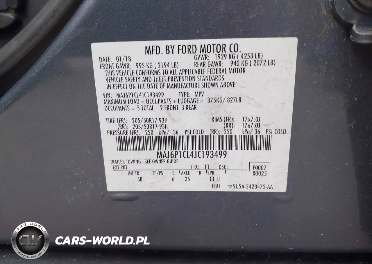 2018 Ford Ecosport Ses VIN:MAJ6P1CL4JC193499 - 9