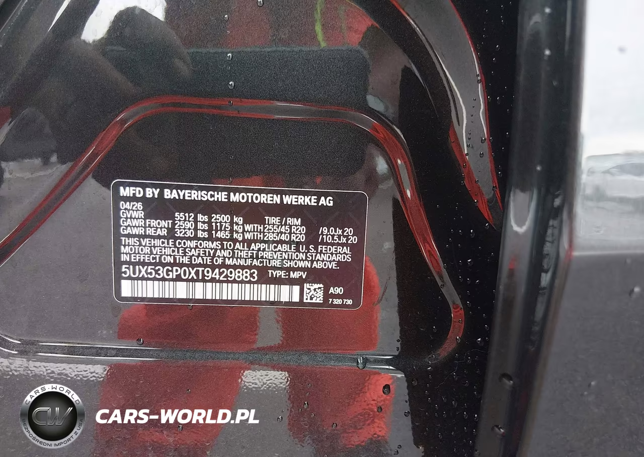 2026 BMW X3 30 xDrive VIN:5UX53GP0XT9429883 - 9