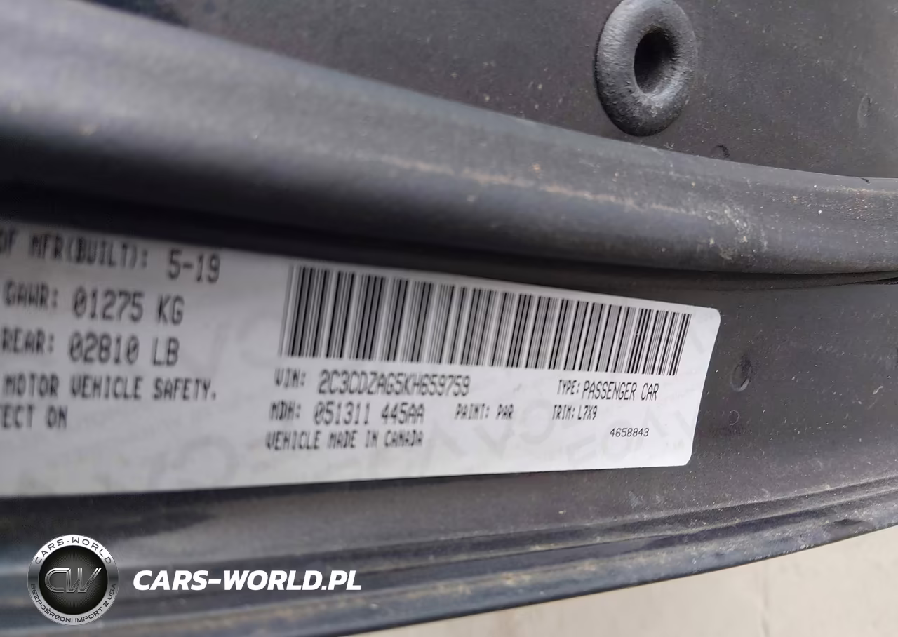 2019 Dodge Challenger Sxt VIN:2C3CDZAG5KH659759 - 9