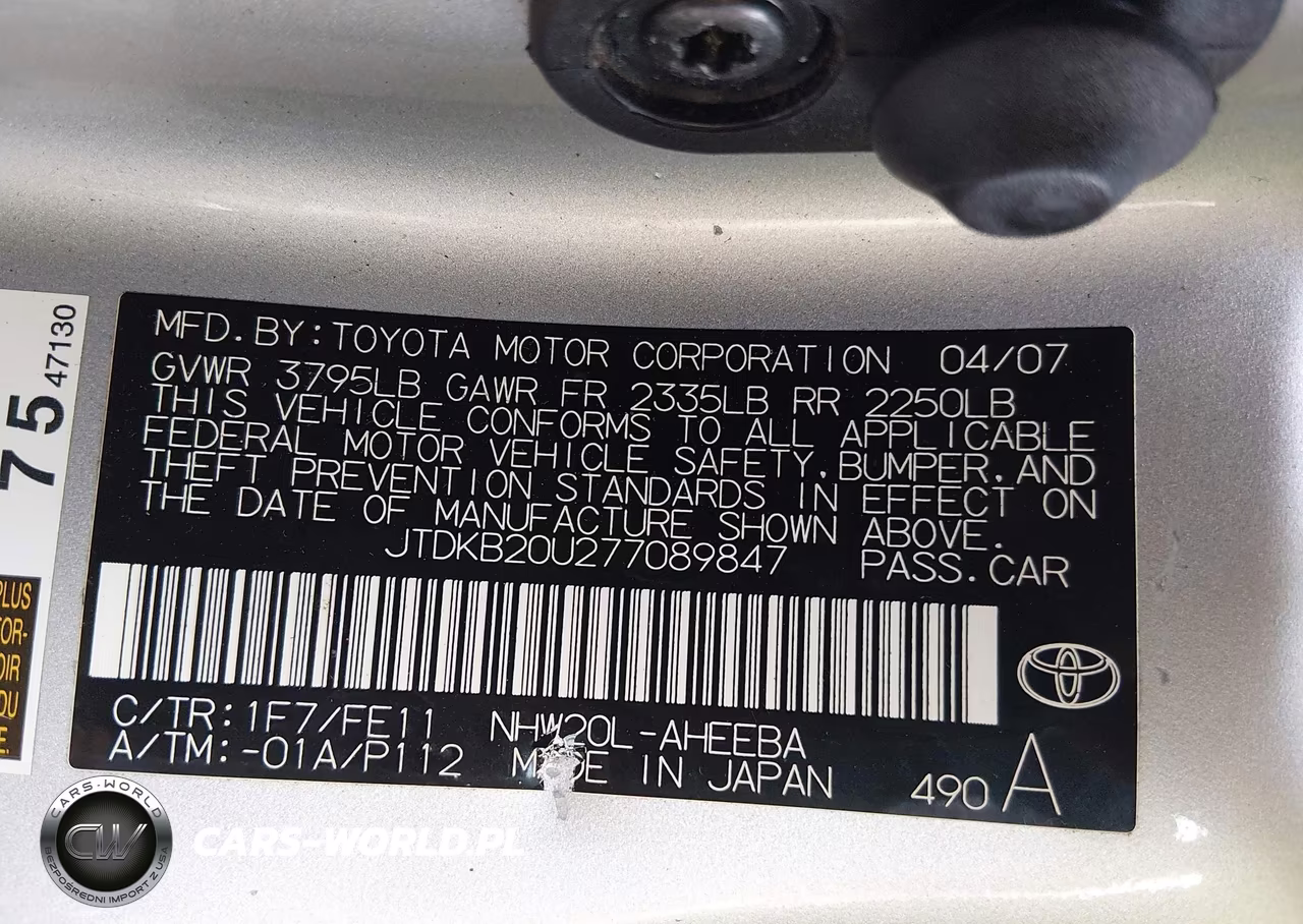 2007 Toyota Prius VIN:JTDKB20U277089847 - 9