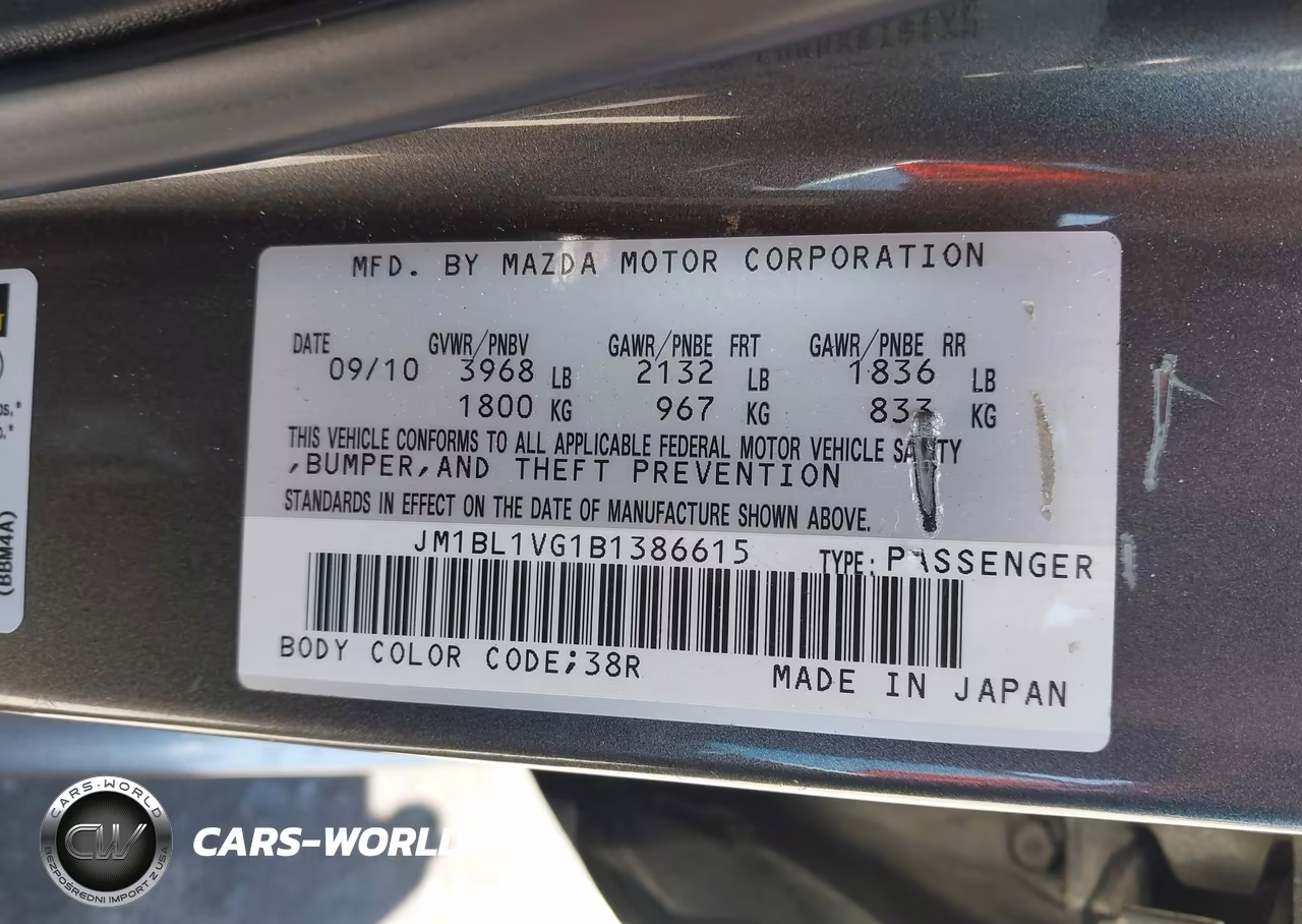 2011 Mazda Mazda3 I Touring VIN:JM1BL1VG1B1386615 - 9