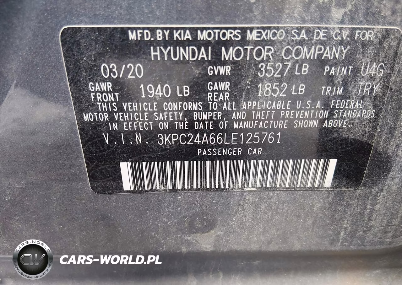 2020 Hyundai Accent Se VIN:3KPC24A66LE125761 - 9