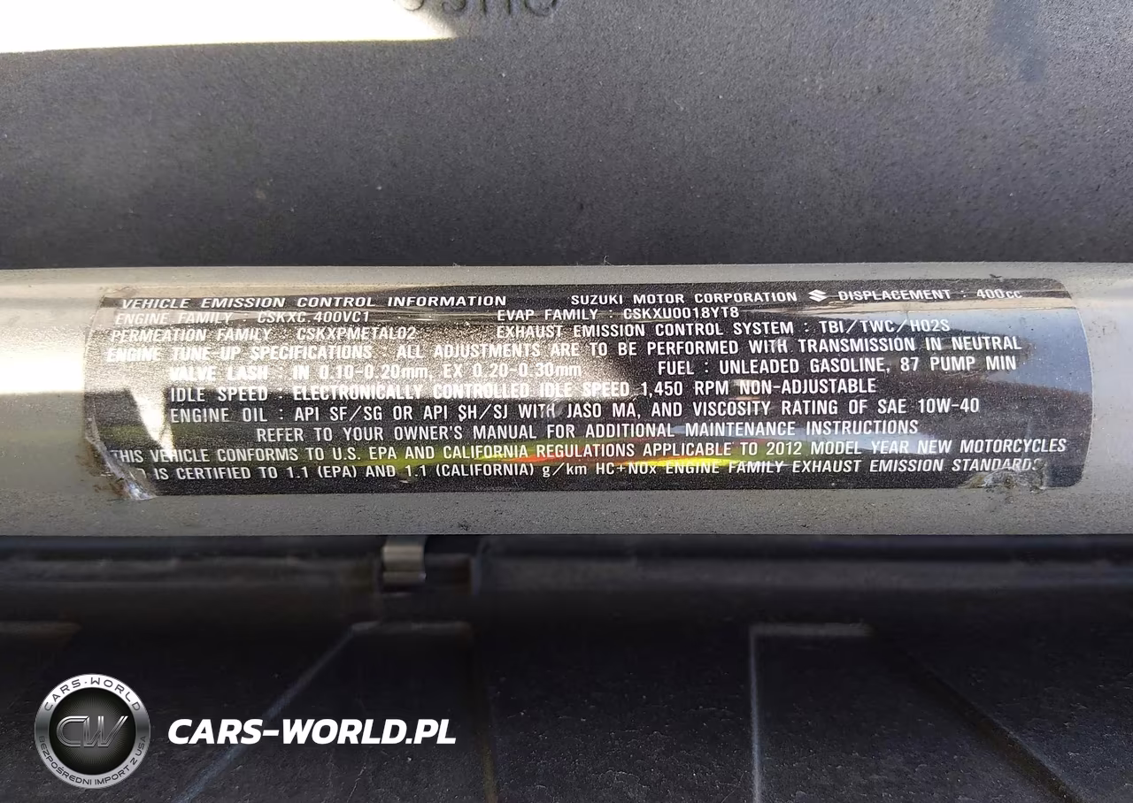 2012 Suzuki An400 A VIN:JS1CK44B2C2100596 - 10