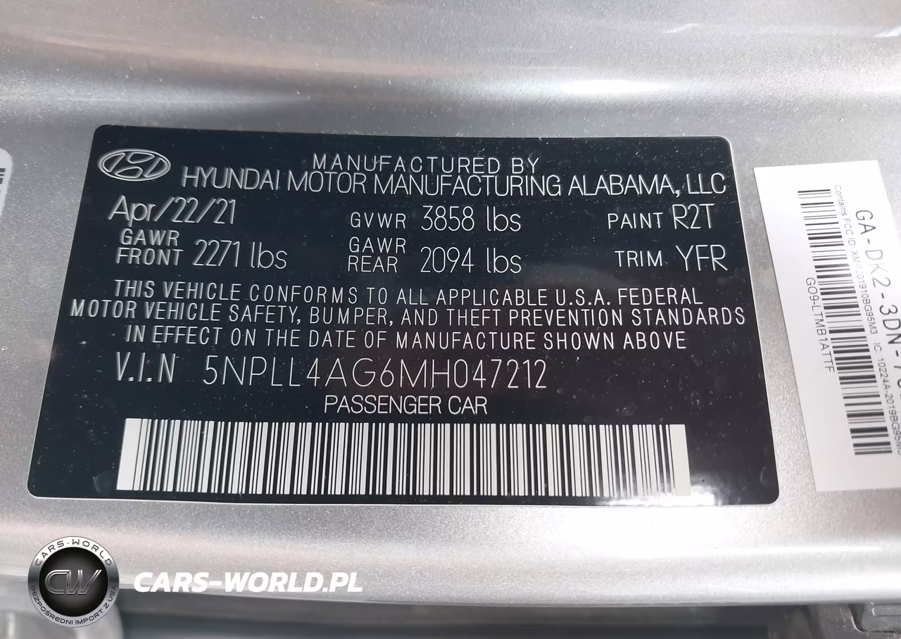 2021 Hyundai Elantra Se VIN:5NPLL4AG6MH047212 - 9