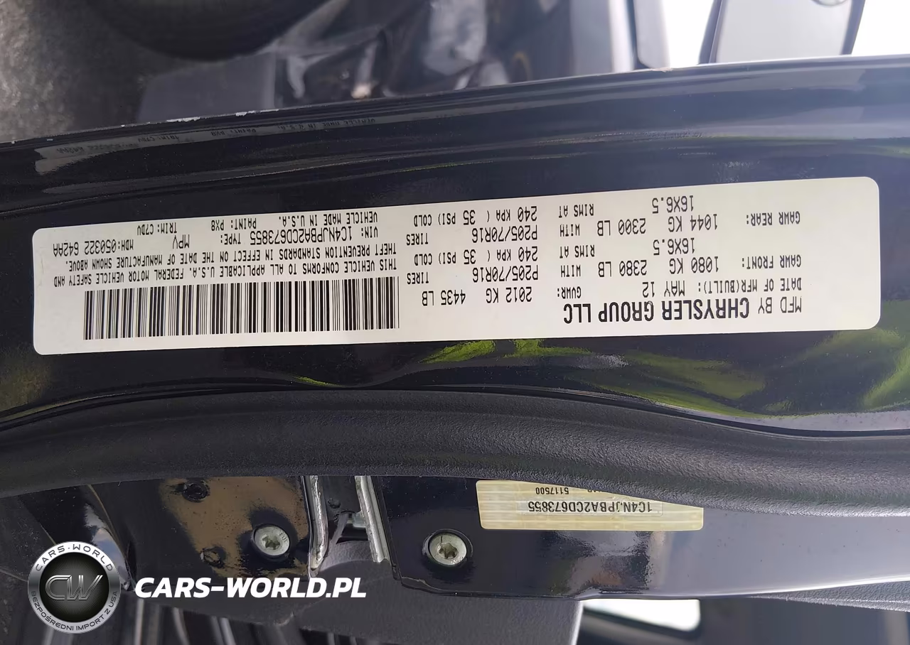 2012 Jeep Patriot Sport VIN:1C4NJPBA2CD673855 - 9