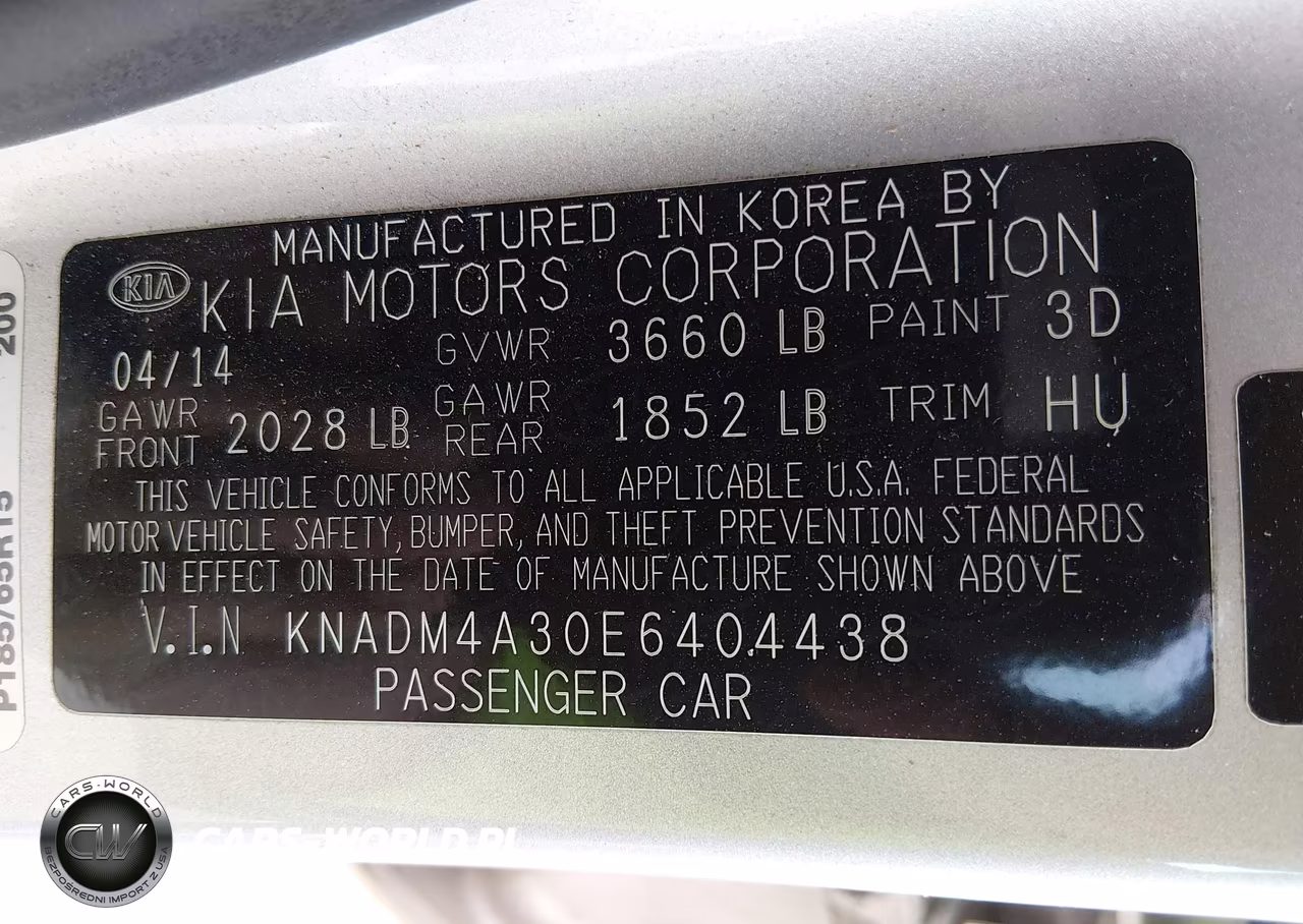 2014 Kia Rio Lx VIN:KNADM4A30E6404438 - 9
