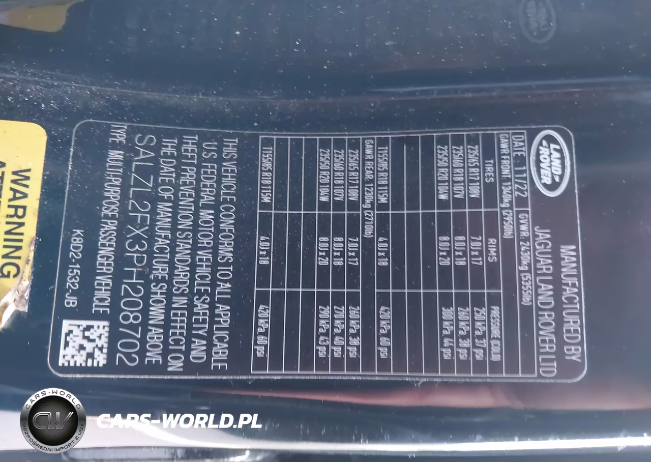 2023 Land Rover Range Rover Evoque R-Dynamic Se VIN:SALZL2FX3PH208702 - 9