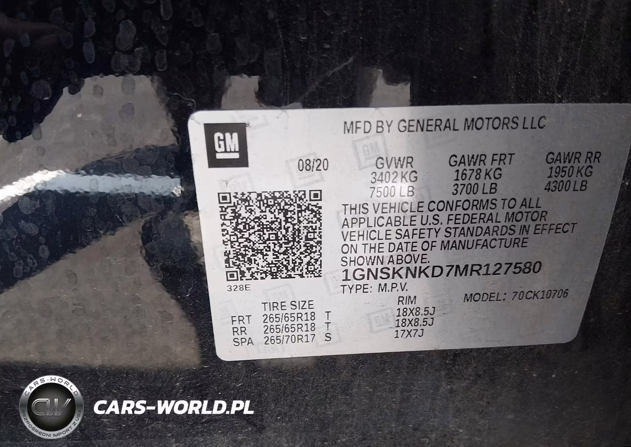 2021 Chevrolet Tahoe 4Wd Lt VIN:1GNSKNKD7MR127580 - 9