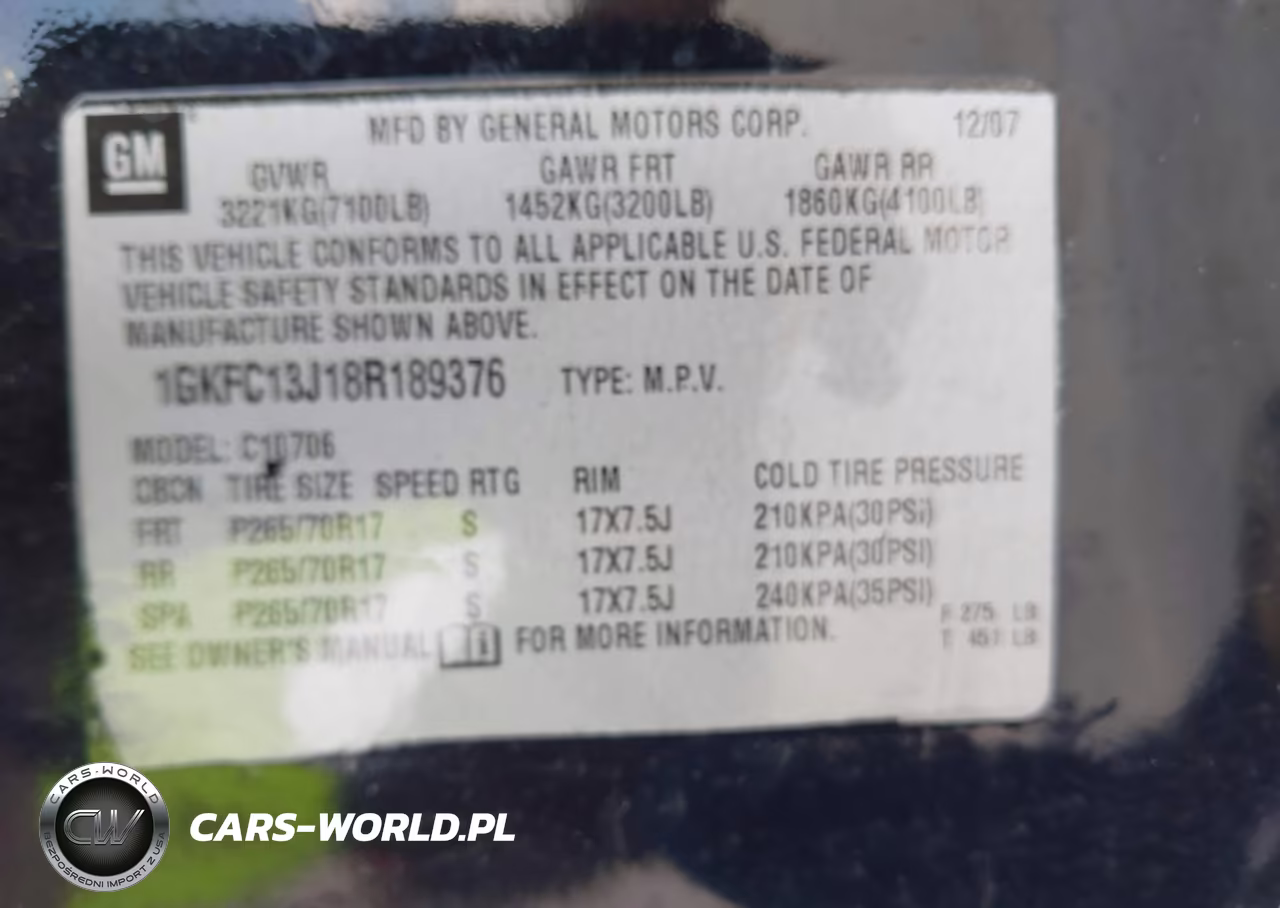 2008 GMC Yukon Sle VIN:1GKFC13J18R189376 - 9