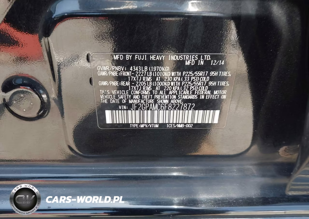 2015 Subaru Xv Crosstrek 2.0I Limited VIN:JF2GPAMC6F8227872 - 9