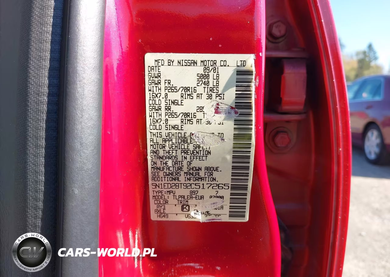 2002 Nissan Xterra Xe VIN:5N1ED28T92C517265 - 9