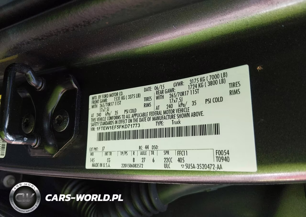 2015 Ford F-150 Xl VIN:1FTEW1EF5FKD71773 - 9