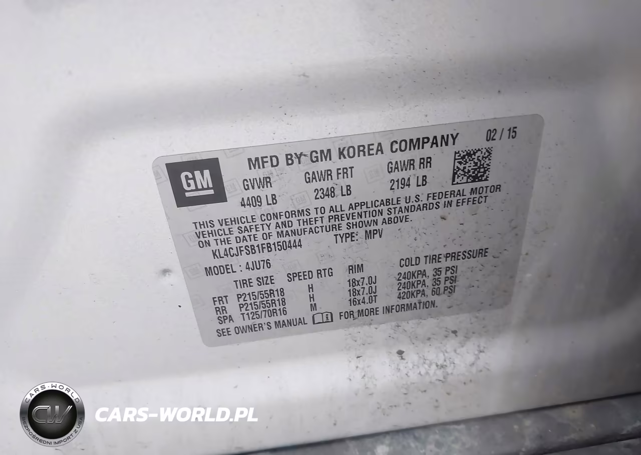 2015 Buick Encore Convenience VIN:KL4CJFSB1FB150444 - 9