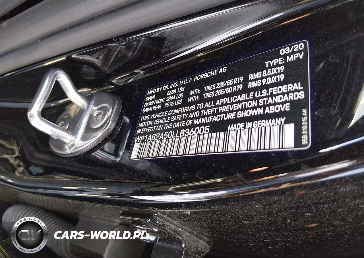 2020 Porsche Macan S VIN:WP1AB2A50LLB36005 - 9