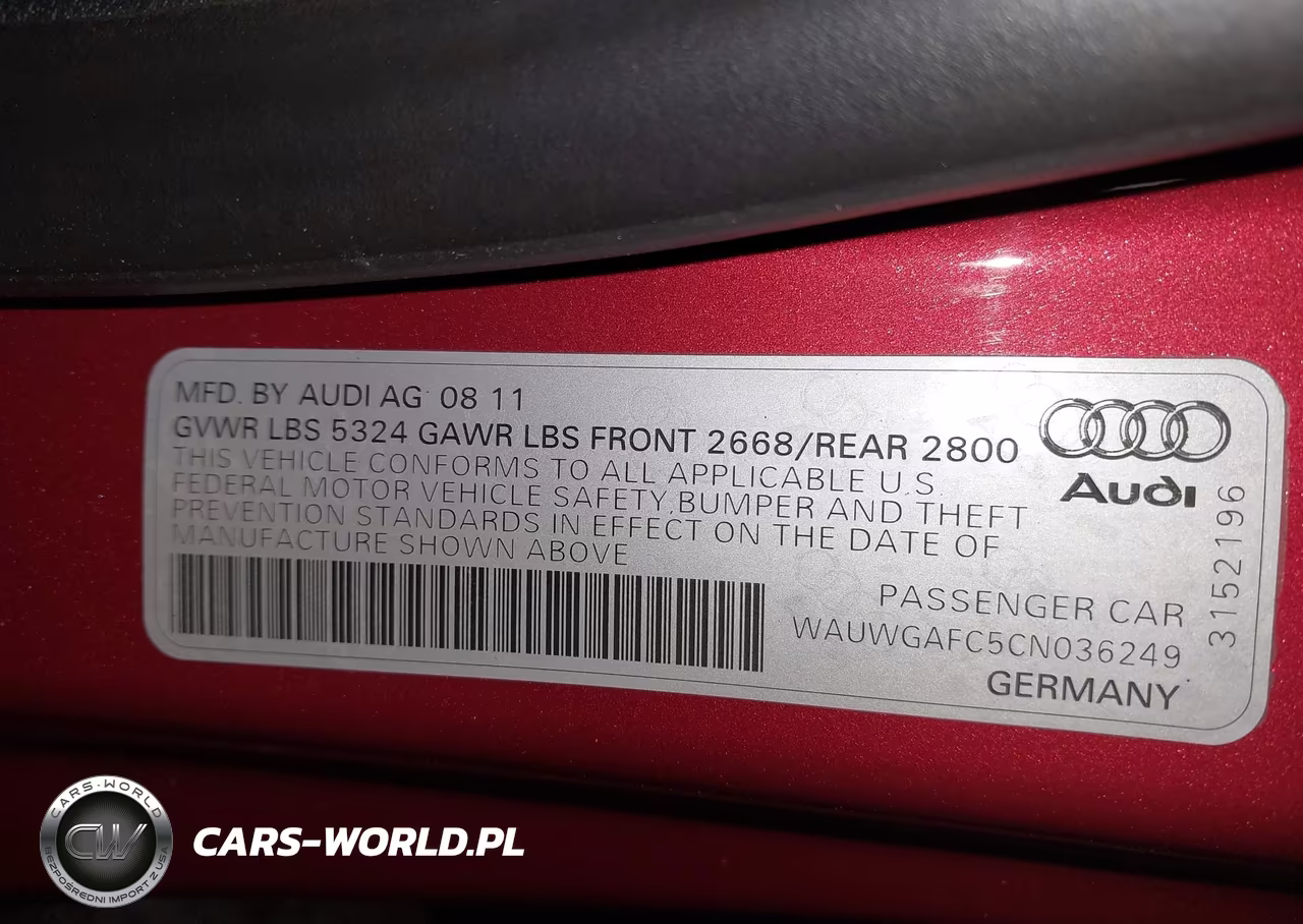 2012 Audi A7 Premium VIN:WAUWGAFC5CN036249 - 9