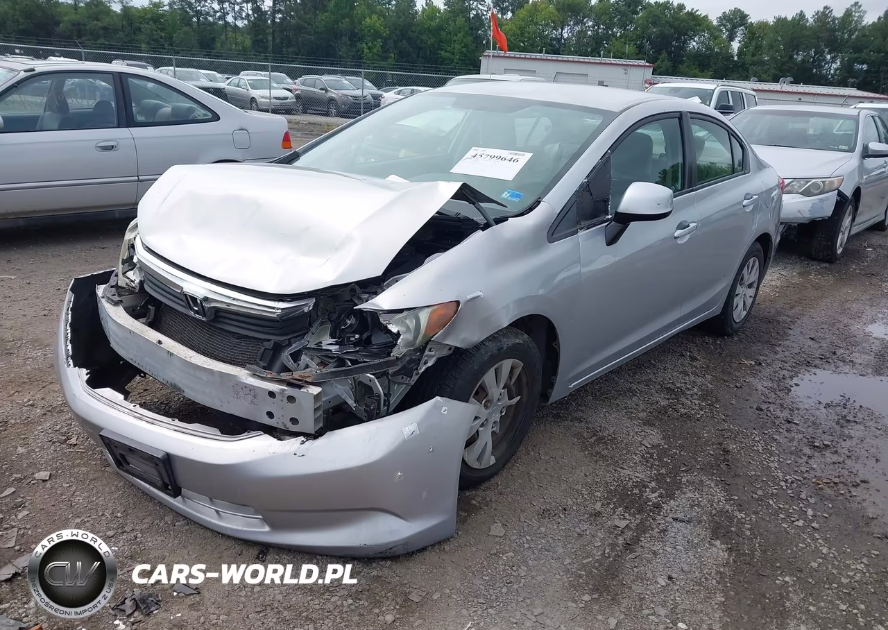 2012 Honda Civic Lx VIN:2HGFB2F54CH317428 - 2