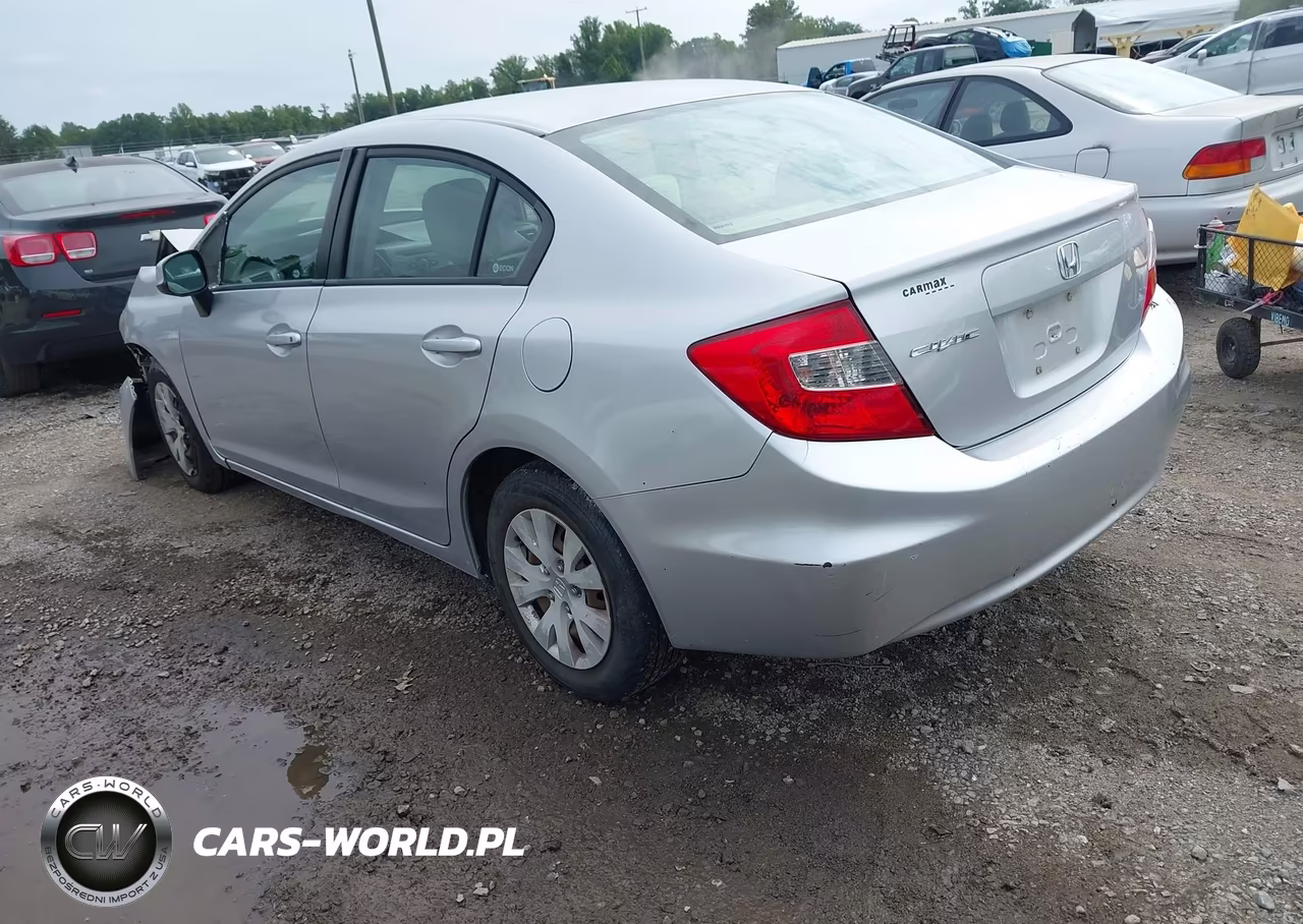 2012 Honda Civic Lx VIN:2HGFB2F54CH317428 - 3