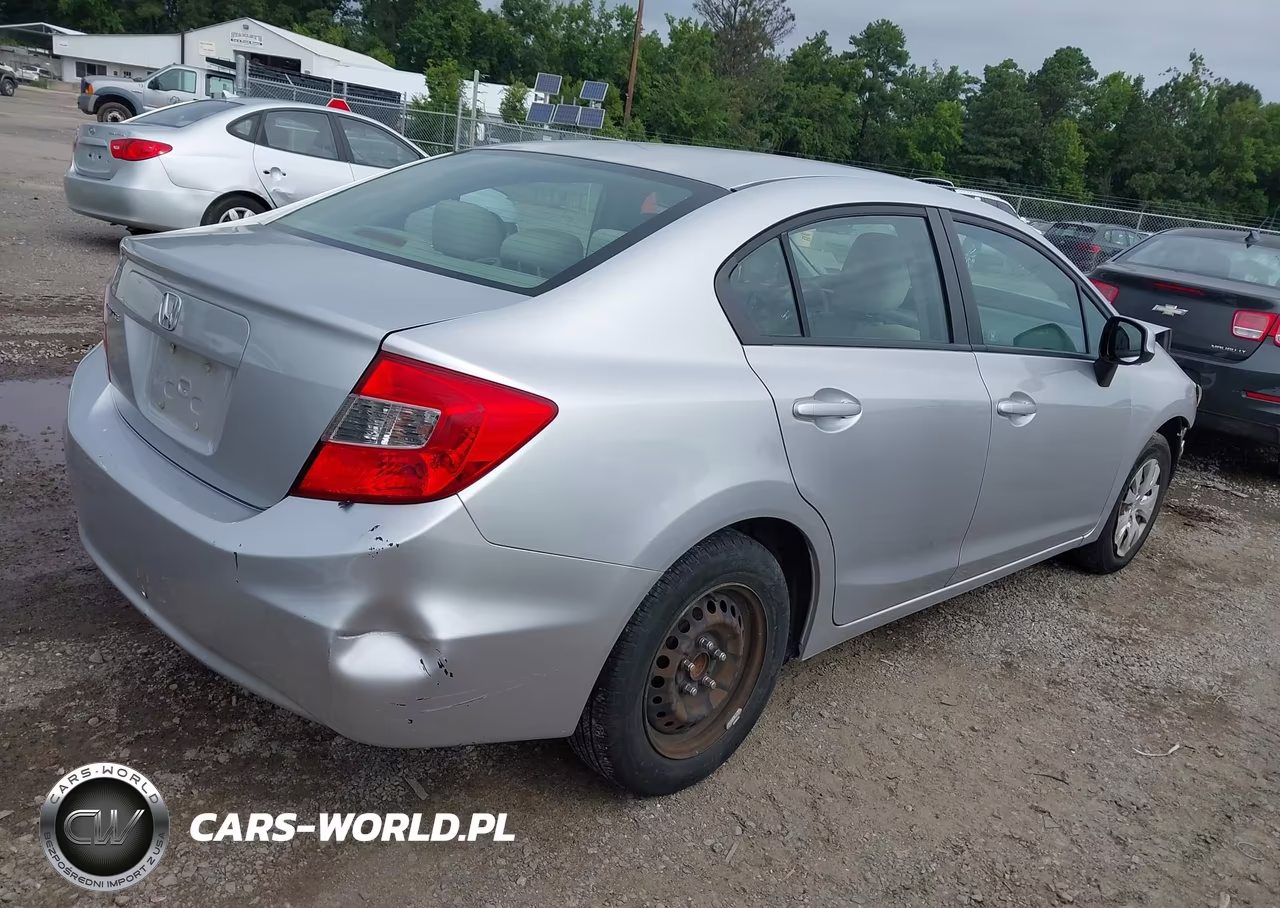 2012 Honda Civic Lx VIN:2HGFB2F54CH317428 - 4