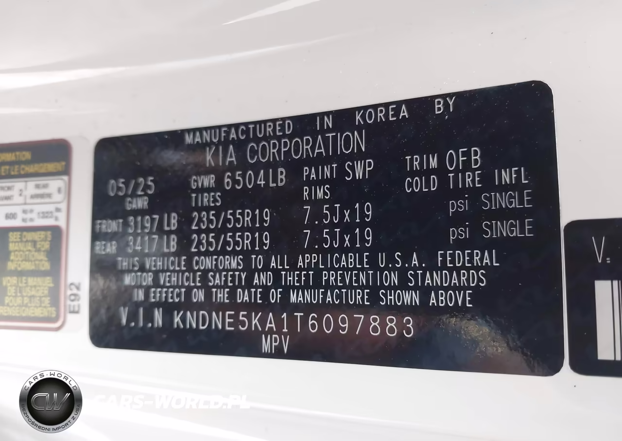 2026 Kia Carnival Mpv Hybrid Sx Prestige VIN:KNDNE5KA1T6097883 - 9