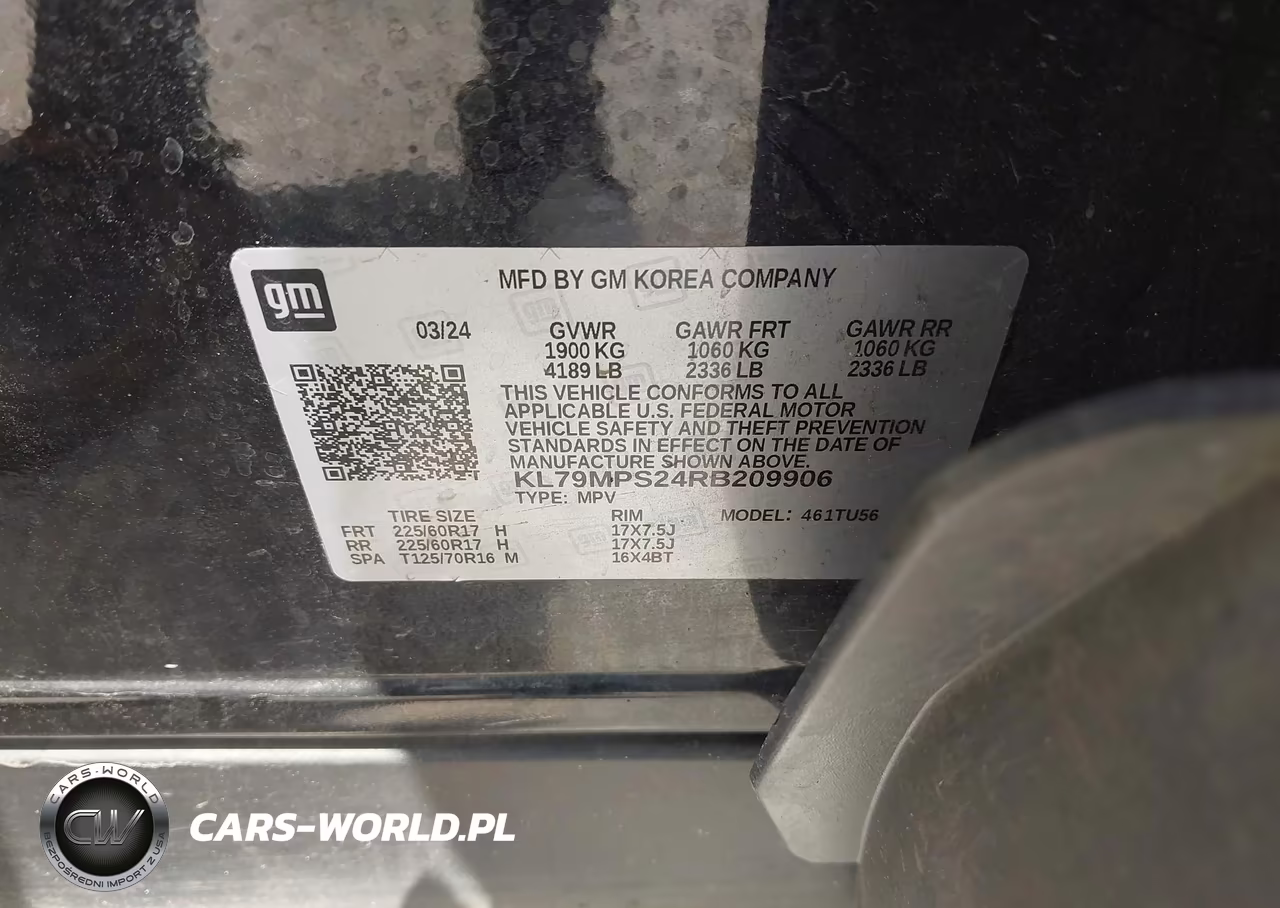 2024 Chevrolet Trailblazer Fwd Lt VIN:KL79MPS24RB209906 - 9
