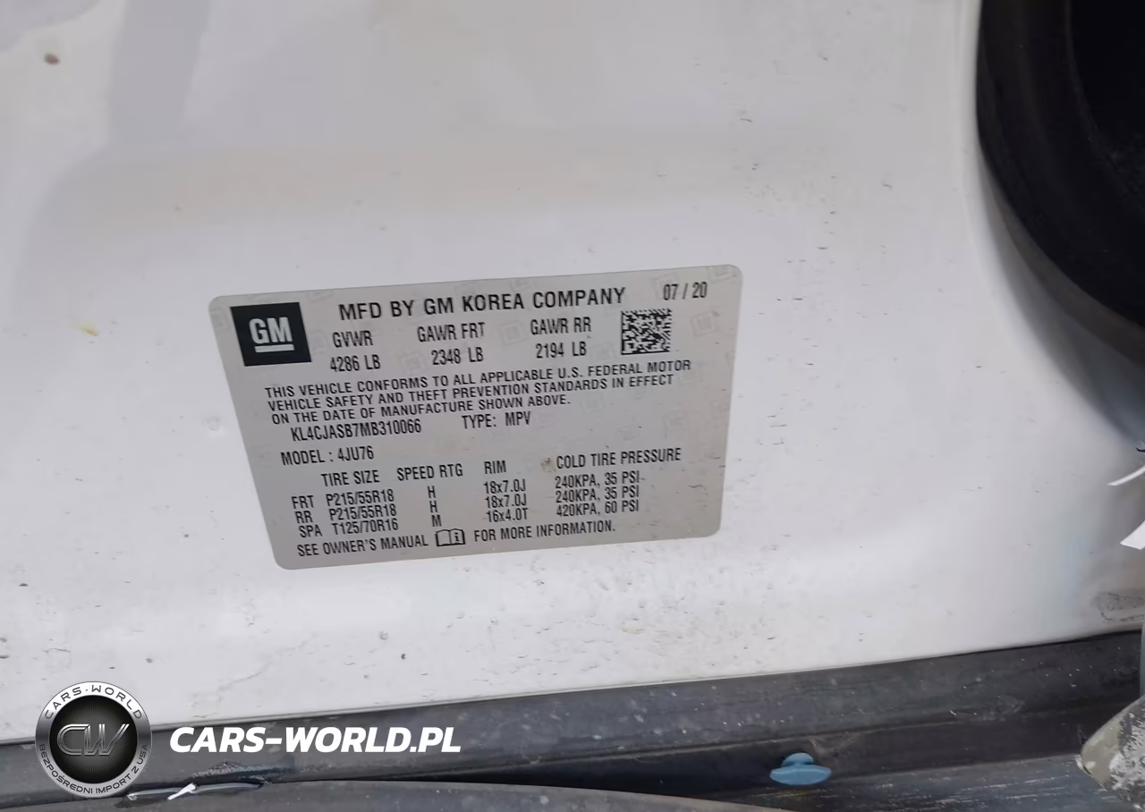 2021 Buick Encore Fwd Preferred VIN:KL4CJASB7MB310066 - 9